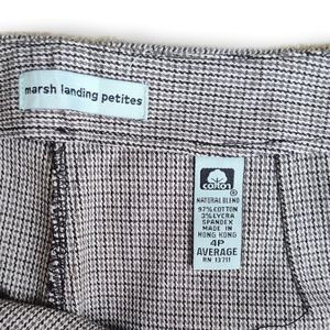 90s NWT Marsh Landing Petites- sz. 4P Pants/Trousers, Houndstooth Pattern